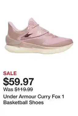 Dick's Sporting Goods Under Armour Curry Fox 1 Basketball Shoes offer