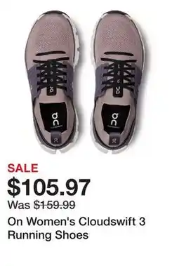 Dick's Sporting Goods On Women's Cloudswift 3 Running Shoes offer