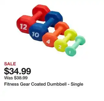 Dick's Sporting Goods Fitness Gear Coated Dumbbell - Single offer