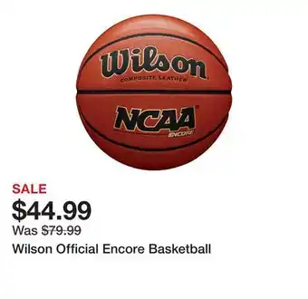 Dick's Sporting Goods Wilson Official Encore Basketball offer