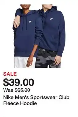 Dick's Sporting Goods Nike Men's Sportswear Club Fleece Hoodie offer