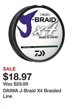 Dick's Sporting Goods DAIWA J-Braid X4 Braided Line offer