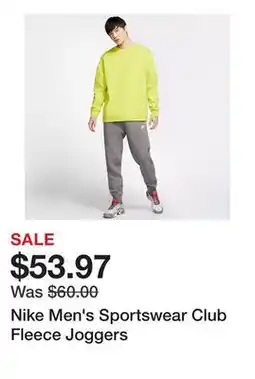 Dick's Sporting Goods Nike Men's Sportswear Club Fleece Joggers offer