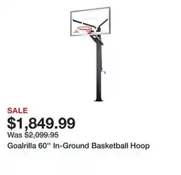 Dick's Sporting Goods Goalrilla 60'' In-Ground Basketball Hoop offer