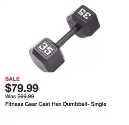 Dick's Sporting Goods Fitness Gear Cast Hex Dumbbell- Single offer