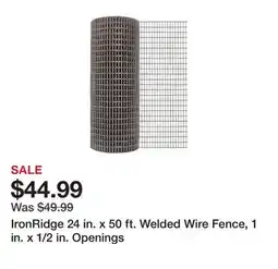 Tractor Supply Company IronRidge 24 in. x 50 ft. Welded Wire Fence, 1 in. x 1/2 in. Openings offer