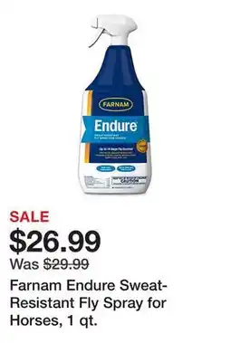 Tractor Supply Company Farnam Endure Sweat-Resistant Fly Spray for Horses, 1 qt offer