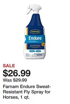 Tractor Supply Company Farnam Endure Sweat-Resistant Fly Spray for Horses, 1 qt offer