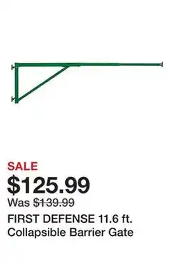Tractor Supply Company FIRST DEFENSE 11.6 ft. Collapsible Barrier Gate offer