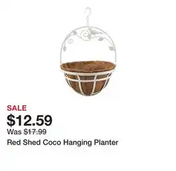 Tractor Supply Company Red Shed Coco Hanging Planter offer