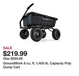 Tractor Supply Company GroundWork 8 cu. ft. 1,400 lb. Capacity Poly Dump Cart offer