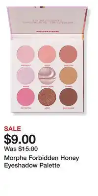 Ulta Beauty Morphe Forbidden Honey Eyeshadow Palette offer