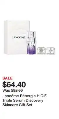 Ulta Beauty Lancôme Rénergie H.C.F. Triple Serum Discovery Skincare Gift Set offer
