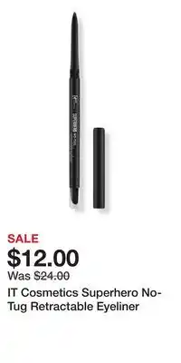 Ulta Beauty IT Cosmetics Superhero No-Tug Retractable Eyeliner offer