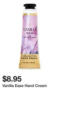 Bath & Body Works Vanilla Ease Hand Cream offer