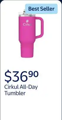 Walmart Cirkul 40oz All-Day StrawSip Double-Wall Insulated Stainless Steel Tumbler with Handle offer
