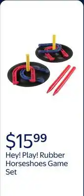 Walmart Rubber Horseshoes Game Set by Hey! Play! offer