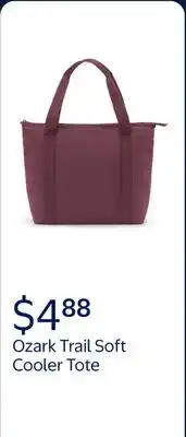 Walmart Ozark Trail 12 Can Soft Cooler Tote, Plum, 10.5 Quart Volume Capacity offer
