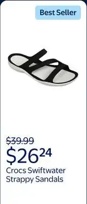 Walmart Crocs Women's Swiftwater Strappy Sandals offer