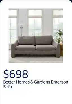 Walmart Better Homes & Gardens 83.86 Emerson Sofa, Truffle Brown offer