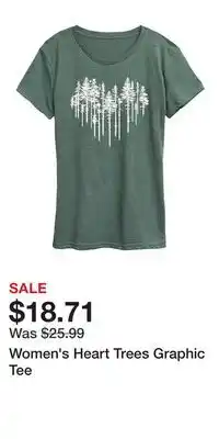 Kohl's Women's Heart Trees Graphic Tee offer