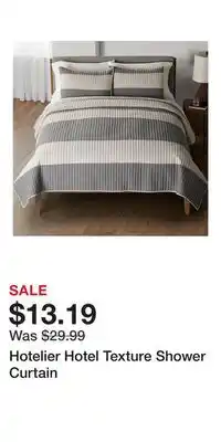Kohl's Hotelier Hotel Texture Shower Curtain offer