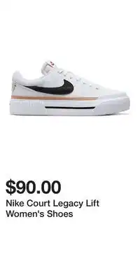 Kohl's Nike Court Legacy Lift Women's Shoes offer
