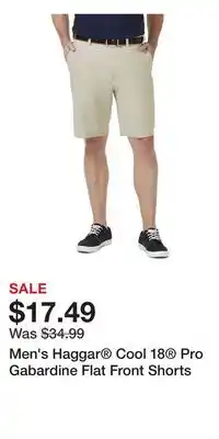Kohl's Men's Haggar Cool 18 Pro Gabardine Flat Front Shorts offer