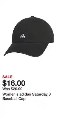 Kohl's Women's adidas Saturday 3 Baseball Cap offer