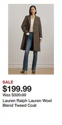 Nordstrom Lauren Ralph Lauren Wool Blend Tweed Coat offer