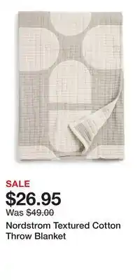 Nordstrom Nordstrom Textured Cotton Throw Blanket offer