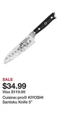 Nordstrom Cuisine::pro KIYOSHI Santoku Knife 5 offer