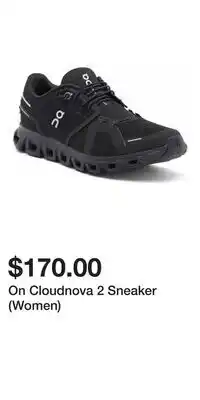 Nordstrom On Cloudnova 2 Sneaker (Women) offer