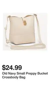 Old Navy Old Navy Small Preppy Bucket Crossbody Bag offer
