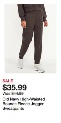 Old Navy Old Navy High-Waisted Bounce Fleece Jogger Sweatpants offer