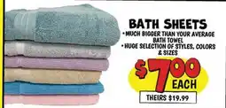Ollie's BATH SHEETS offer