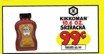 Ollie's KIKKOMAN SRIRACHA offer