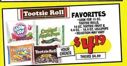 Ollie's TOOTSIE ROLL FAVORITES offer