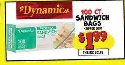 Ollie's DYNAMIC SANDWICH BAGS offer