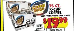 Ollie's COFFEE HOUSE 75 CT. K-CUP COFFEE offer