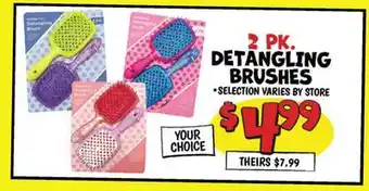 Ollie's DETANGLING BRUSHES offer