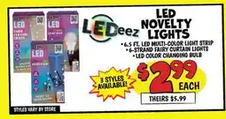 Ollie's LEDeez LED NOVELTY LIGHTS offer