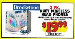 Ollie's Brookstone 2 PK. DUET WIRELESS HEAD PHONES offer