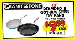 Ollie's GRANITESTONE 10 DIAMOND & GOTHAM STEEL FRY PANS offer