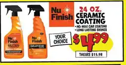 Ollie's NU FINISH 24 OZ. CERAMIC COATING offer