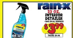 Ollie's rain-x 23 OZ. INTERIOR DETAILER SAFE ON ALL SURFACES offer