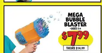 Ollie's MEGA BUBBLE BLASTER offer