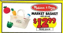 Ollie's Melissa & Doug MARKET BASKET offer
