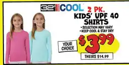 Ollie's KIDS' UPF 40 SHIRTS offer