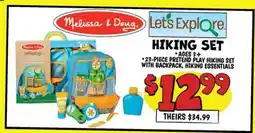 Ollie's Melissa & Doug. HIKING SET offer